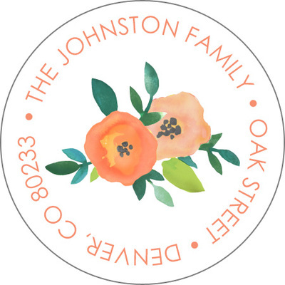 Perennial Promise Round Address Labels